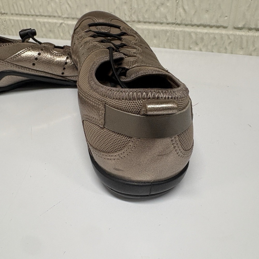 ECCO Vibration II  Women's Bronze Comfort Sneakers Leather Slip-On Size 9  (40) - Picture 8 of 15